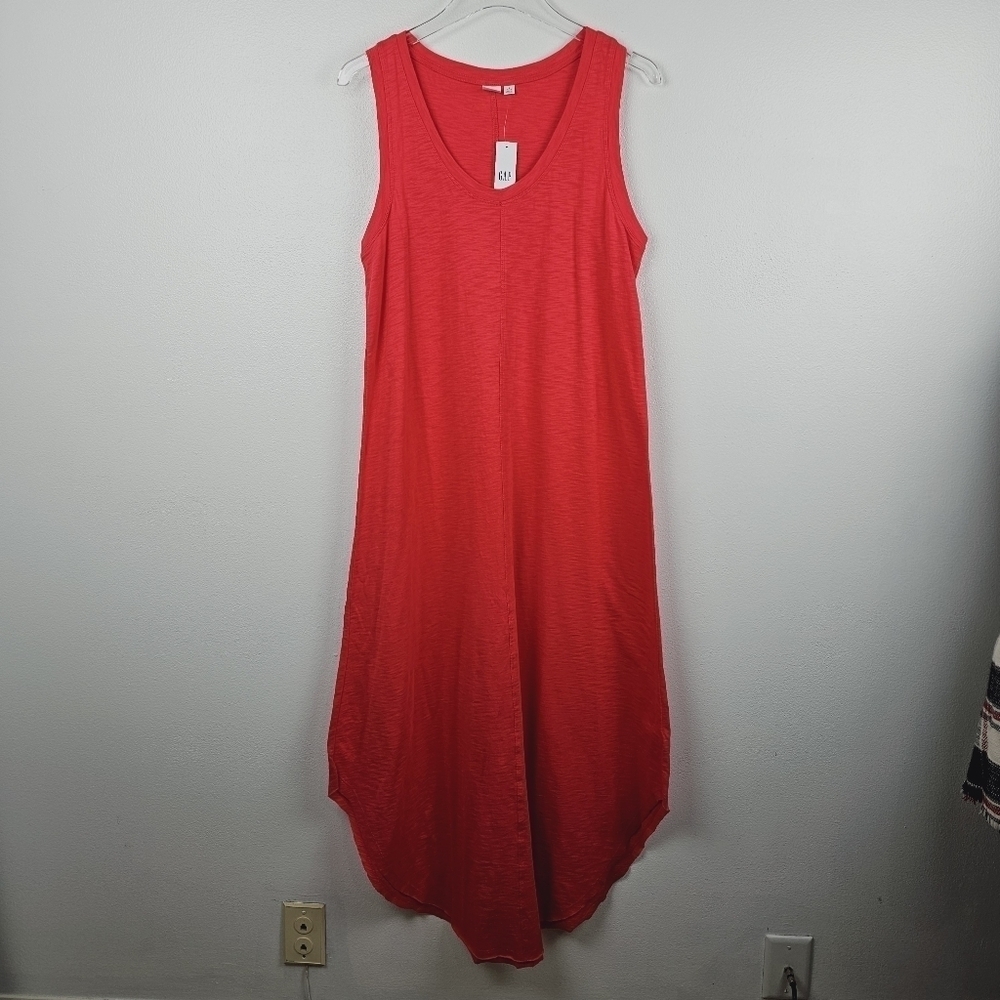 Gap Coral Sleeveless Maxi Dress NWT, size Large Tall